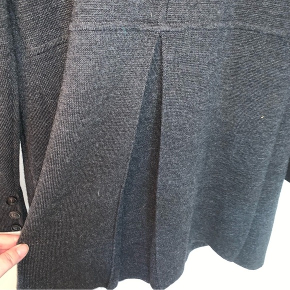Eileen Fisher Grey Cardigan Sweater Classic Design L - Picture 7 of 9
